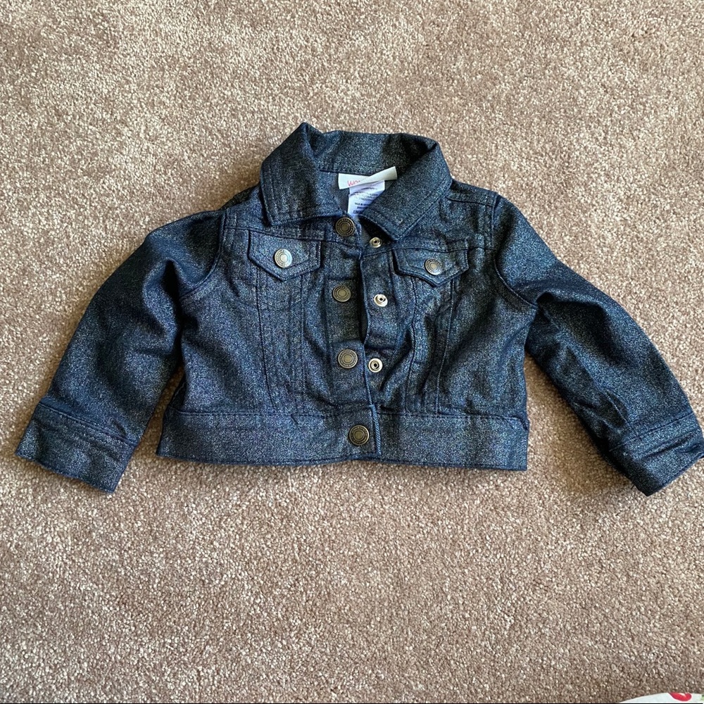 Sparkly Toddler girl Jean Jacket